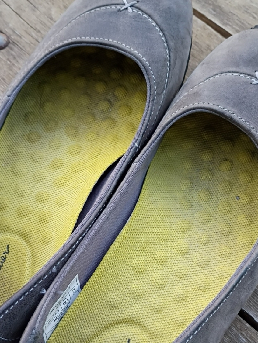 Eddie Bauer Christine Suede Ballet Sporty Slip-on Walking Shoes Size 8 - Picture 7 of 9